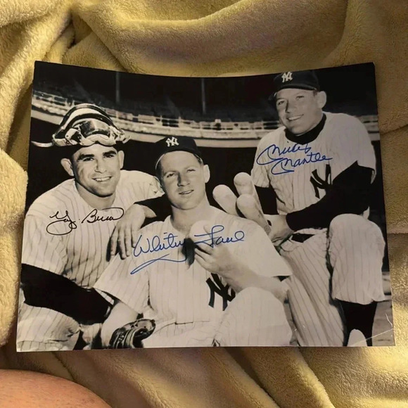 Mantle Berra ford autographed 8x10 photo - Picture 1 of 1